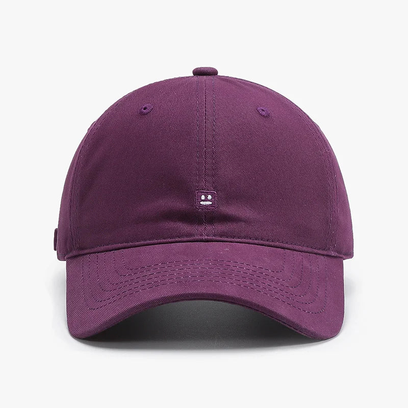 Casquette brodée "Emoji" à couronne souple délavée